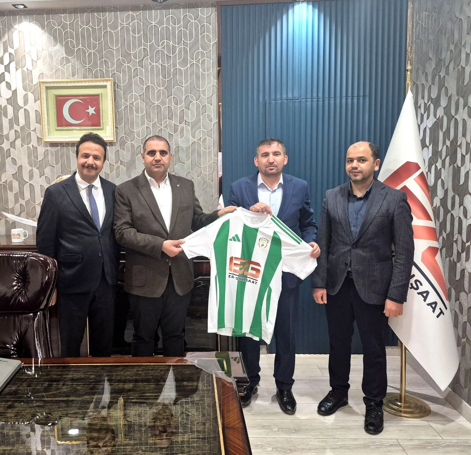 Yeşilyurt Spor’dan Göğüs Sponsoru Er-Gök İnşaat’a Teşekkür Ziyareti