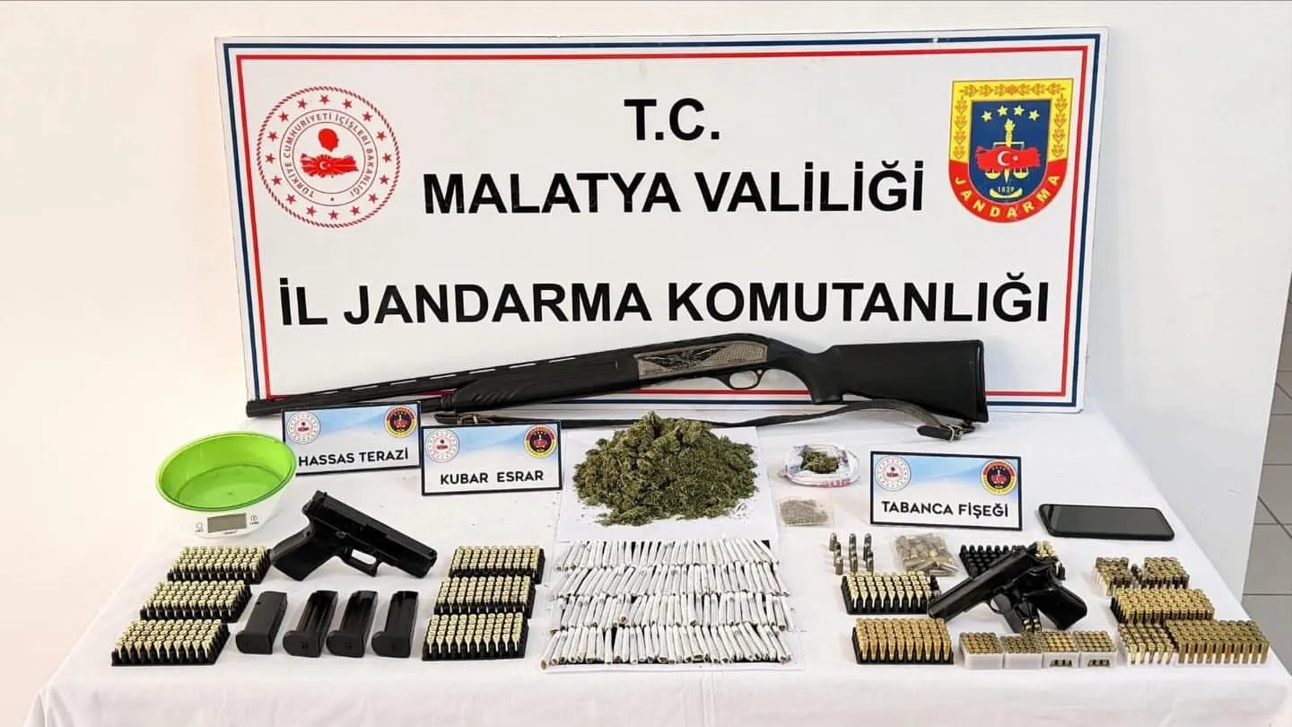 Malatya’da Uyuşturucu ve Silah Operasyonu: 1 Gözaltı