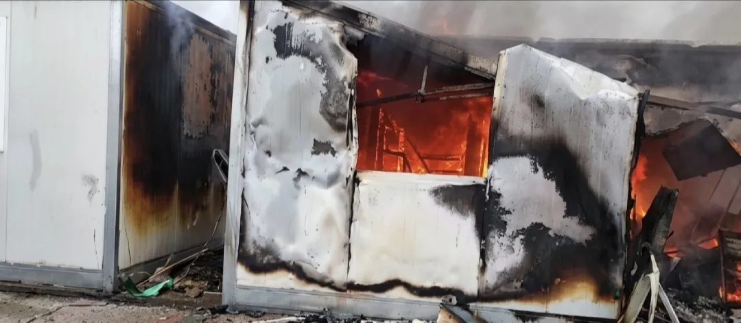 Samanköy Konteyner Kentte Yangın