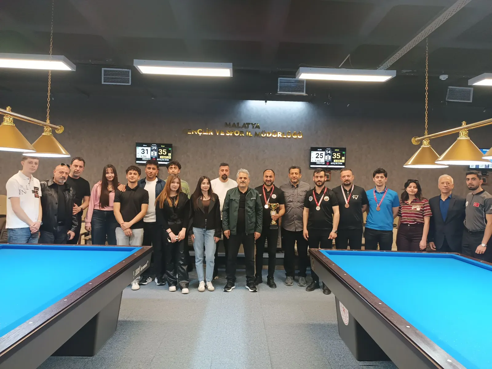 Malatya 3 Bant Bilardo Şampiyonası Tamamlandı