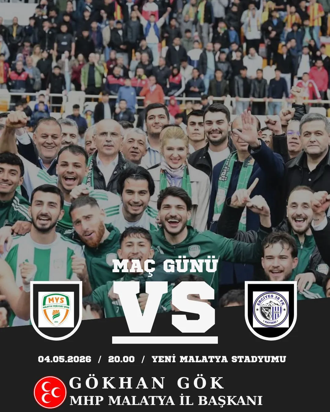 Malatya Yeşilyurtspor Şampiyonluk Yolunda Tüm Şehri Stadyuma Davet Ediyor