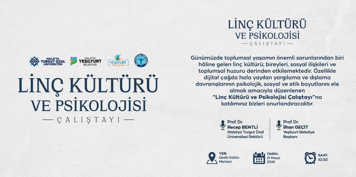 Yeşilyurt’ta “Linç Kültürü ve Psikolojisi” Çalıştayı Düzenlenecek